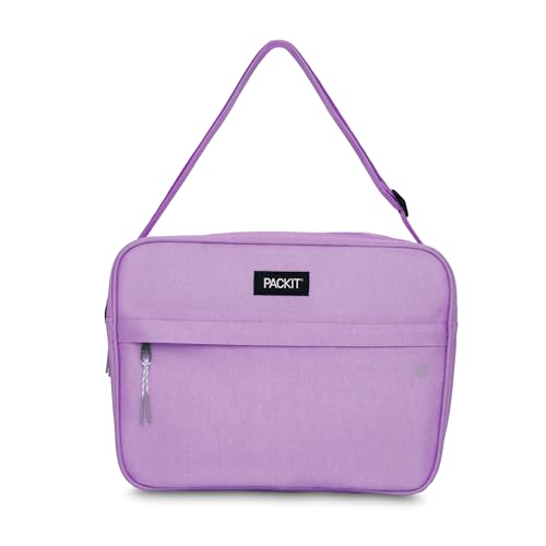 PackIt Freezable Zuma 15-Can Cooler, Lavender, Built with ECOFREEZE Technology, Collapsible, Reusable, Zip Closure with Adjustable Shoulder Strap and Front Zip Pocket, Fits 15, 12 oz Cans - Image 3