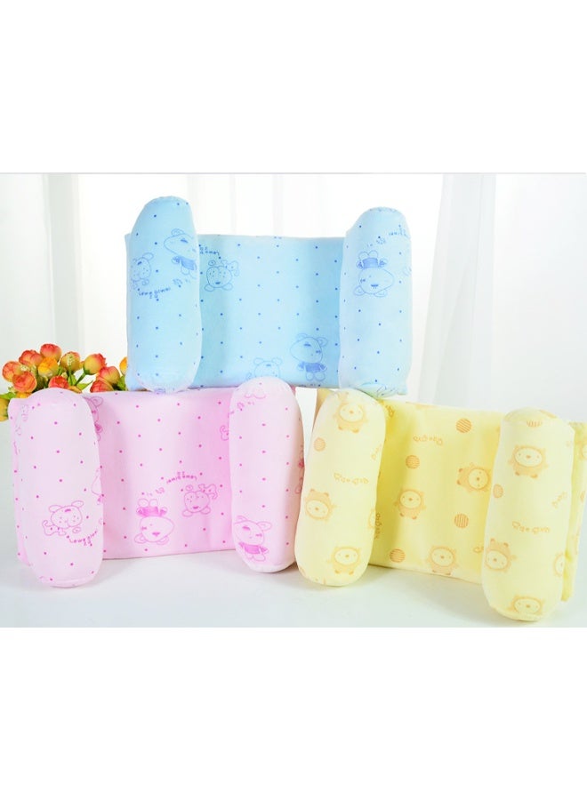 Berma Baby Baby Pillow for Newborns - Anti-Flat Head Shaping Pillow  Hypoallergenic Diamond Velvet Cotton Infant Pillow, Breathable & Washable, Perfect for Boys & Girls (pink) - Image 5