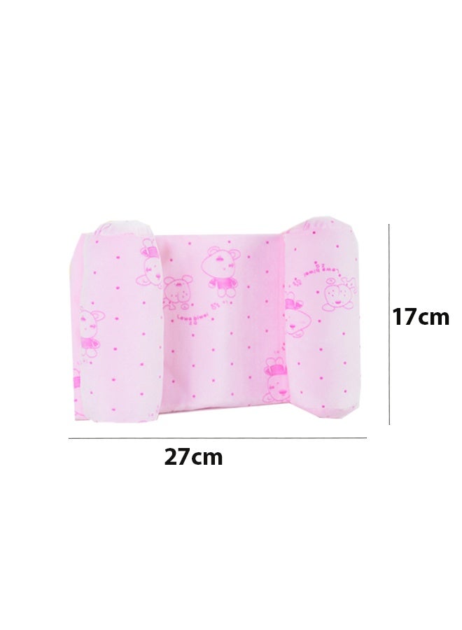 Berma Baby Baby Pillow for Newborns - Anti-Flat Head Shaping Pillow  Hypoallergenic Diamond Velvet Cotton Infant Pillow, Breathable & Washable, Perfect for Boys & Girls (pink) - Image 2