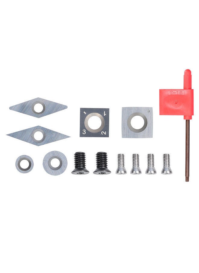 Generic - High Hardness Milling Tool Carbide Insert High Efficiency Accessory Quick Cutting Blades Set with Storge Box - Image 1