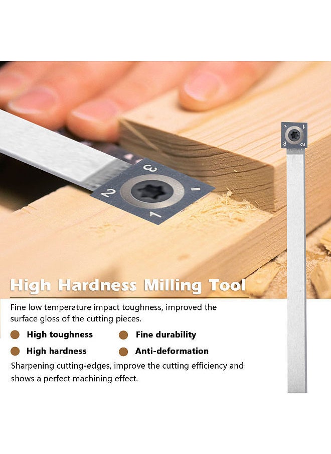 Generic - High Hardness Milling Tool Carbide Insert High Efficiency Accessory Quick Cutting Blades Set with Storge Box - Image 1