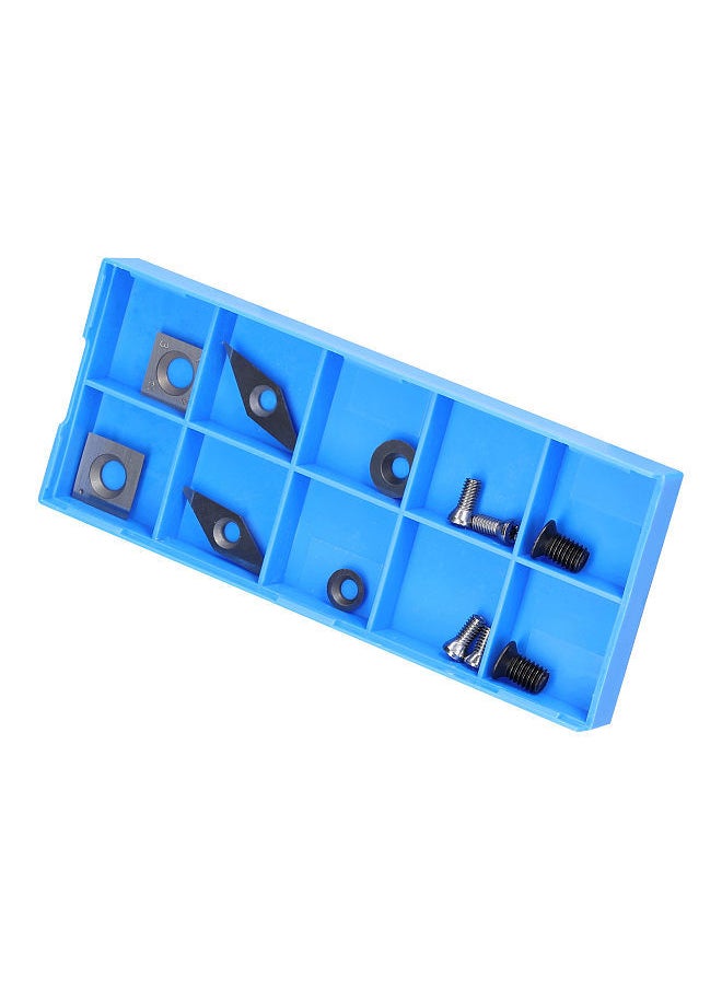 Generic - High Hardness Milling Tool Carbide Insert High Efficiency Accessory Quick Cutting Blades Set with Storge Box - Image 1