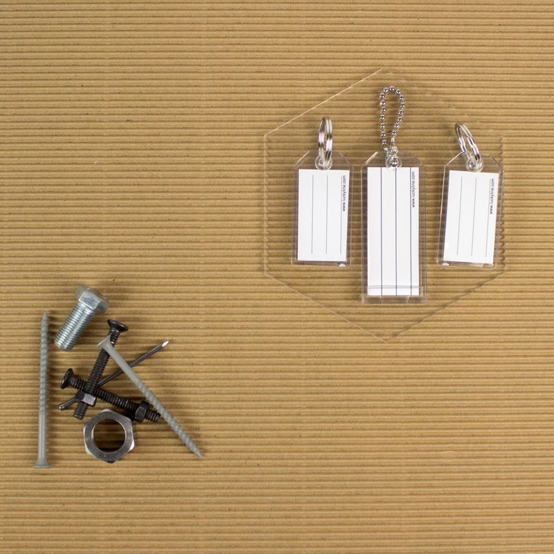 Lucky Line Extra Strength Key Tag with Split Ring, Clear, 100 Per Display Box (20400) - Image 4