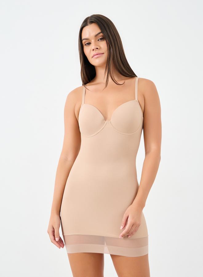 Styli Padded Shapewear Strappy Slip Dress - Image 1