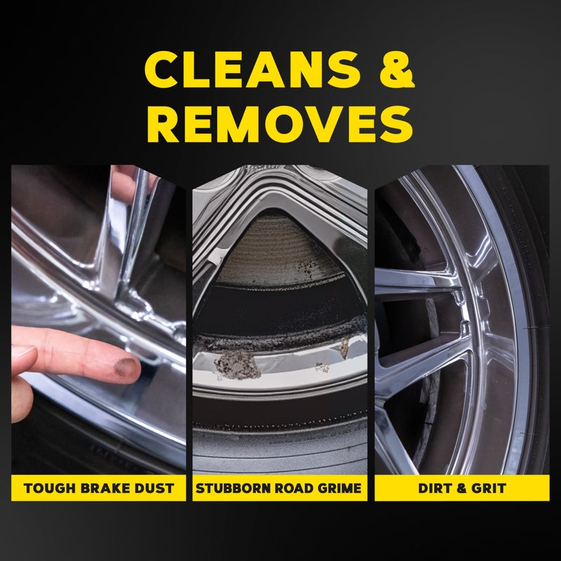 Meguiar's Hot Rims Chrome Wheel Cleaner, Deep Foaming Rim Cleaner Spray Formulated to Effectively Clean Chrome Wheels for an Impeccable Mirror-Like Shine, 24 Oz - Image 3