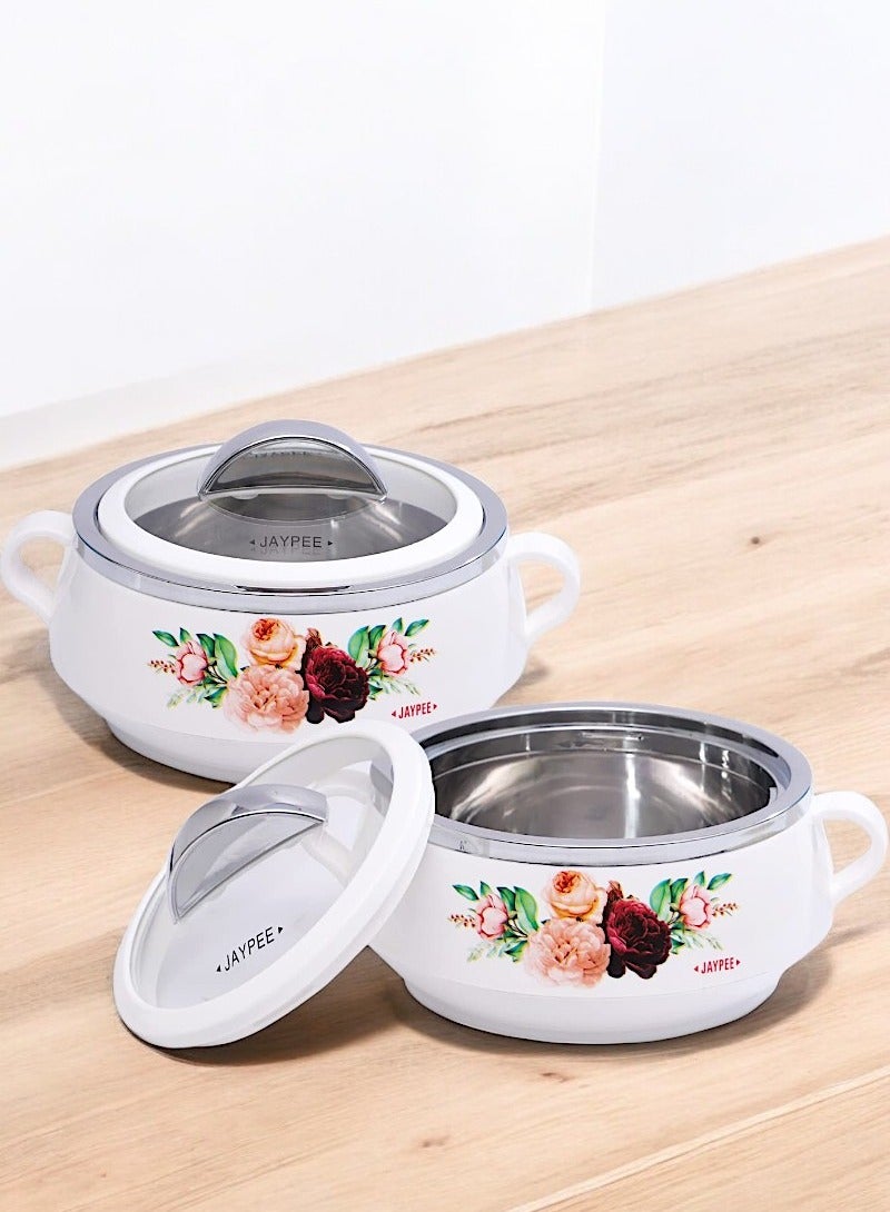 جايبي بلس حافظات طعام ماركة جي بي طقم من قطعتين بمقاس 1000 مل للواحدة لون أبيض - Image 3