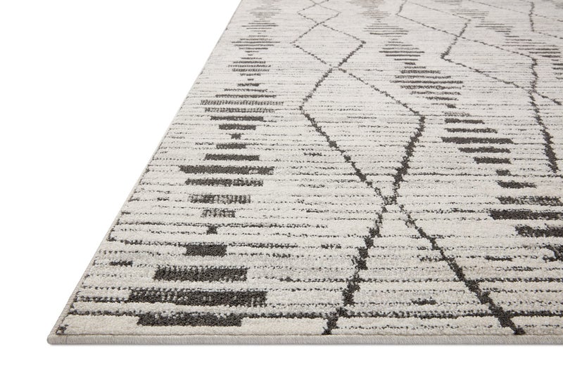 Loloi Kamala Collection KAM-02 Charcoal/Dove 5'-3" x 7'-9" Area Rug - Image 3
