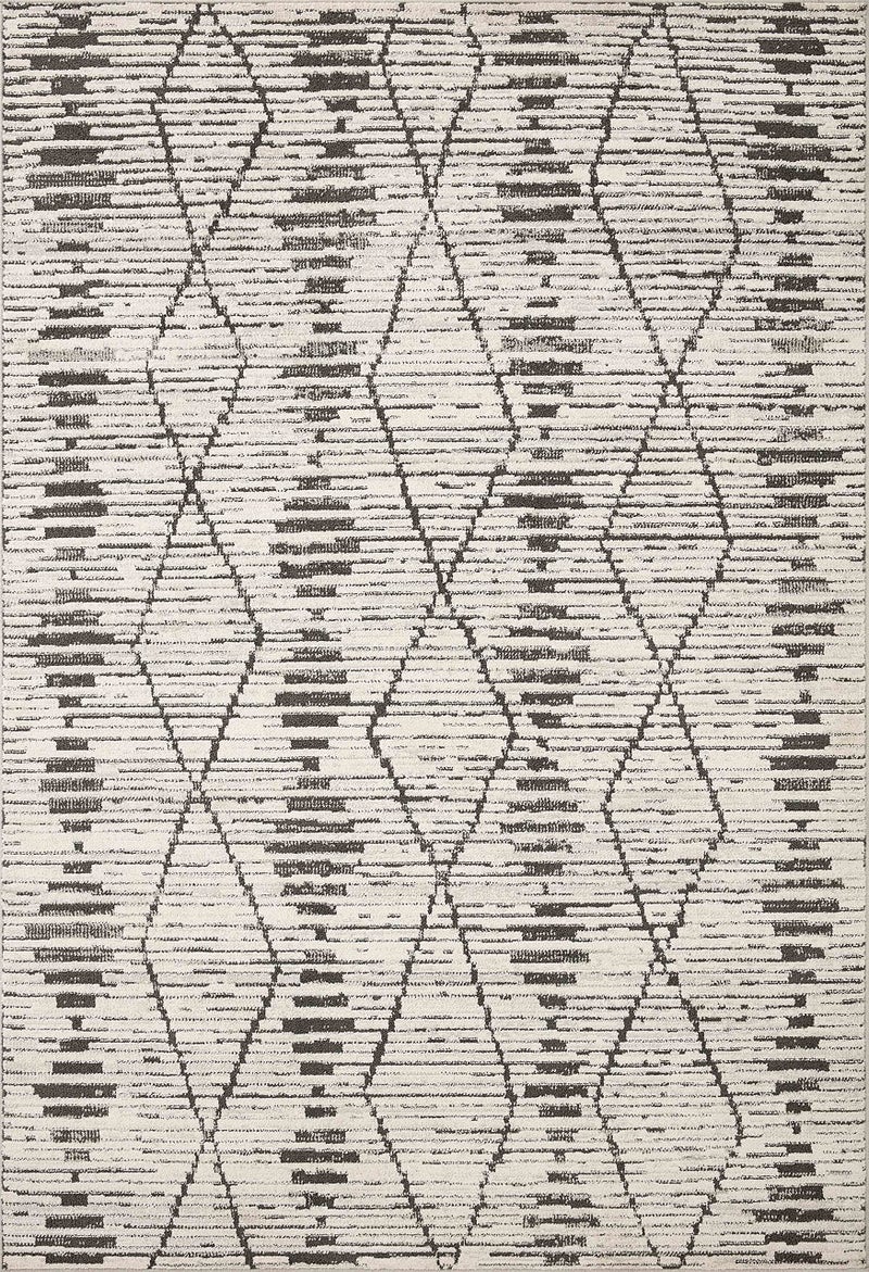 Loloi Kamala Collection KAM-02 Charcoal/Dove 5'-3" x 7'-9" Area Rug - Image 2