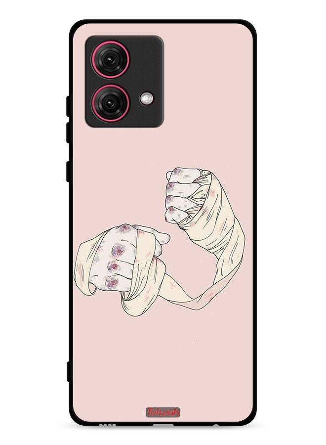 Tolwak Motorola Moto G84 5G Protective Case Cover Fighter Art - Image 1