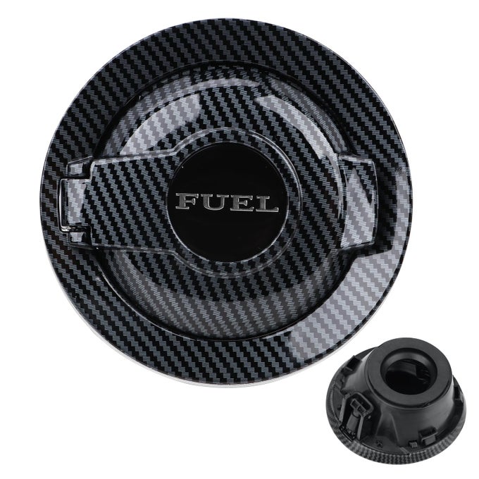 68250120Aa Fuel Filler Door Cap Carbon Fibre Gas Cover Cap Vapor Edition Compatible With 20082021 Dodge Challenger