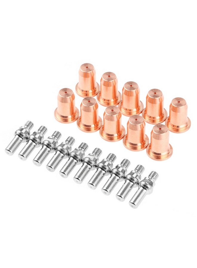 متسونينغ Mtsooning 20 قطعة 52582 طرف القطب الكهربائي 1.0 مم 51313 أطراف مسطحة لشعلة القطع البلازمية بديلة لـ IPT-60 PT-60 IPT-40 PT40 - Image 1