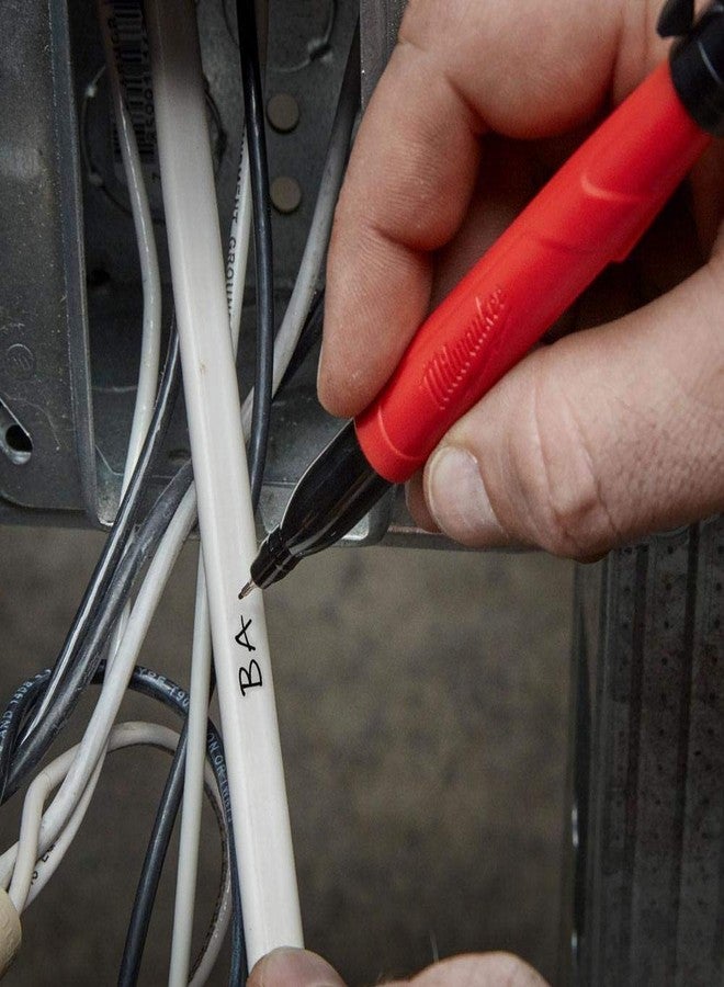 ميلواكي قلم حبر جاف ملون من ميلووكي 48-22-3165، عبوة من 4 أقلام برأس رفيع للغاية من إنكزال - Image 5