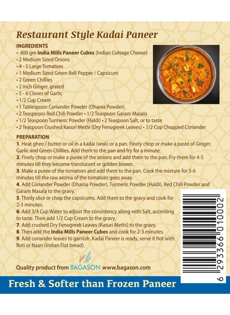 India Mills - Indian Cottage Cheese Malai Paneer Cubes 825g | Fresh and SuperSoft - Image 1