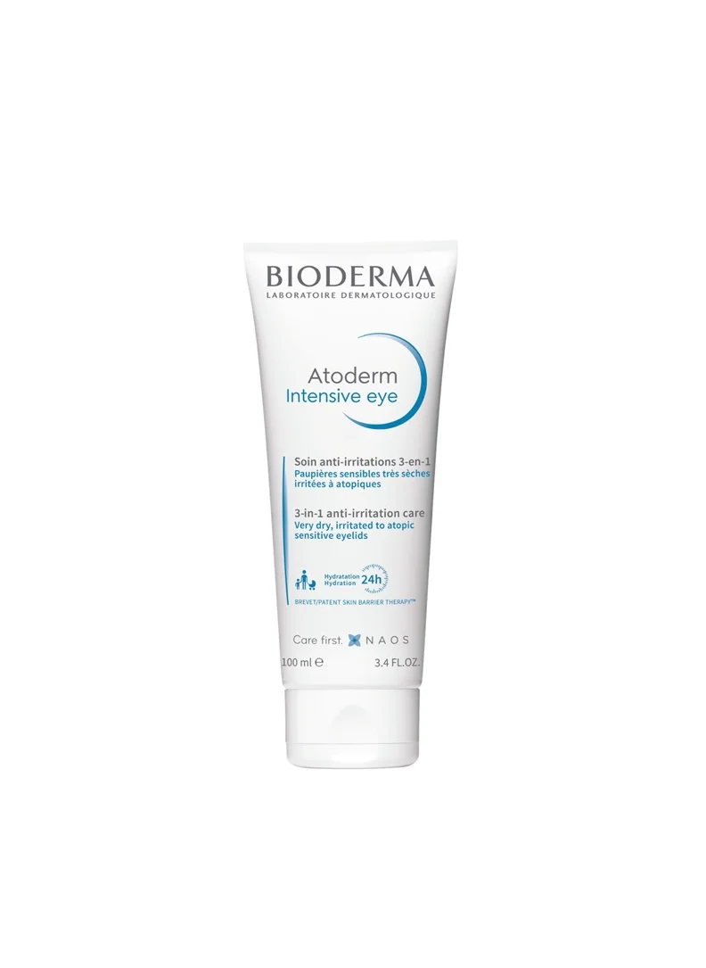 Bioderma Atoderm Intensive Eye 3in1 makeup removal cream for dry sensitive to atopic irritated eyelids, 100ml