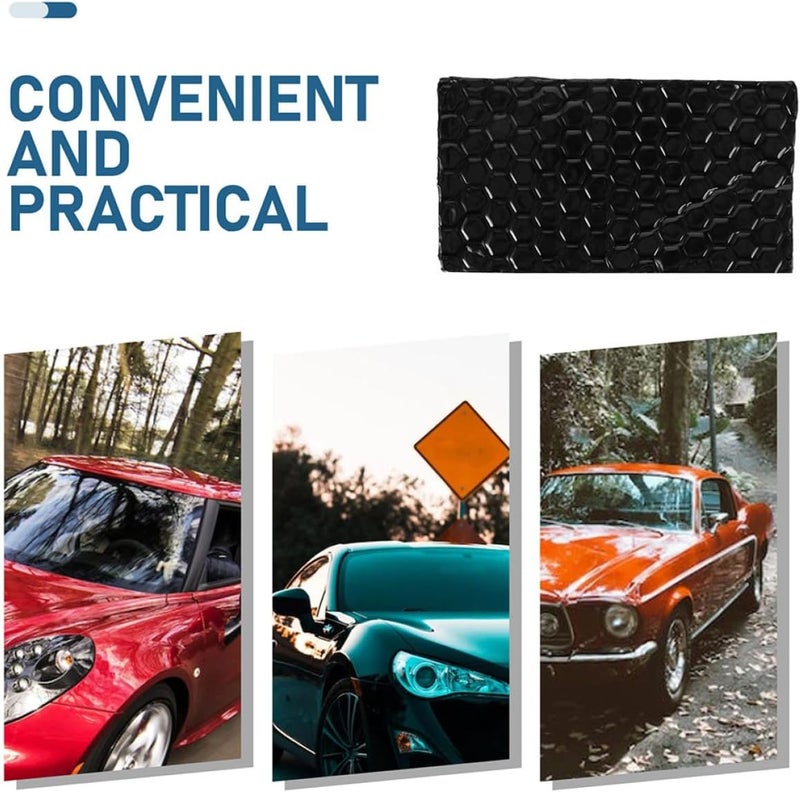 Yardwe 2pcs Butyl Sound Deadening Mat for Cars Automotive Noise Dampener High Temperature Resistant Vibration Damping Sheet Sound Insulation Mat for Vehicle Interior - Image 3