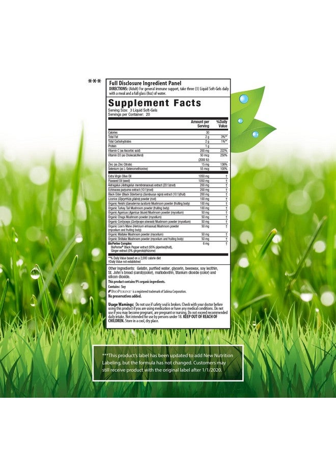 Irwin Naturals Global Wellness Immunoshield With Elderberry 60 Softgels - Image 3