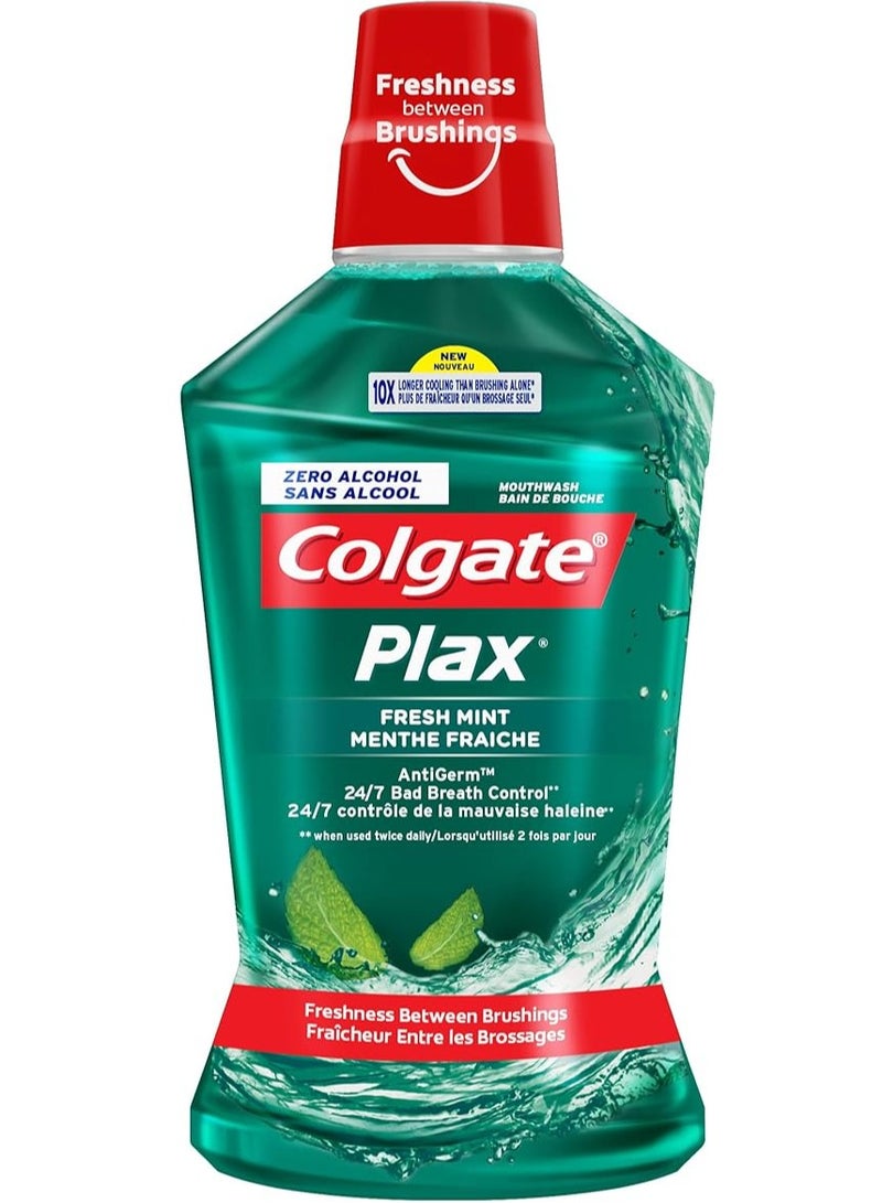Colgate Pack Of 2 Colgate Plax Fresh Mint Mouth Wash 500 ml And Colgate Plax Soft Mint 250 - Image 4