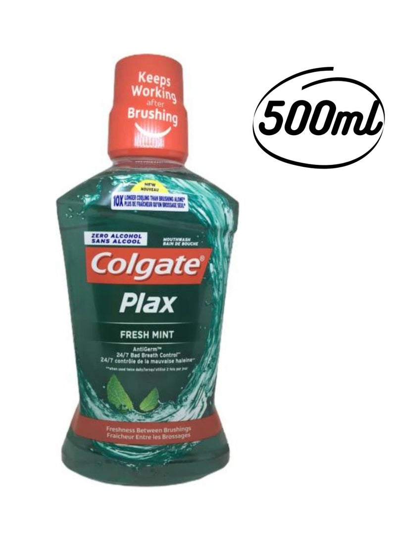 Colgate Pack Of 2 Colgate Plax Fresh Mint Mouth Wash 500 ml And Colgate Plax Soft Mint 250 - Image 5
