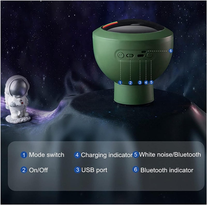 Furret Galaxy Star Projector Night Light with Remote LED Starry Sky Projection Aurora Bedside Lamp for Bedroom - Image 3
