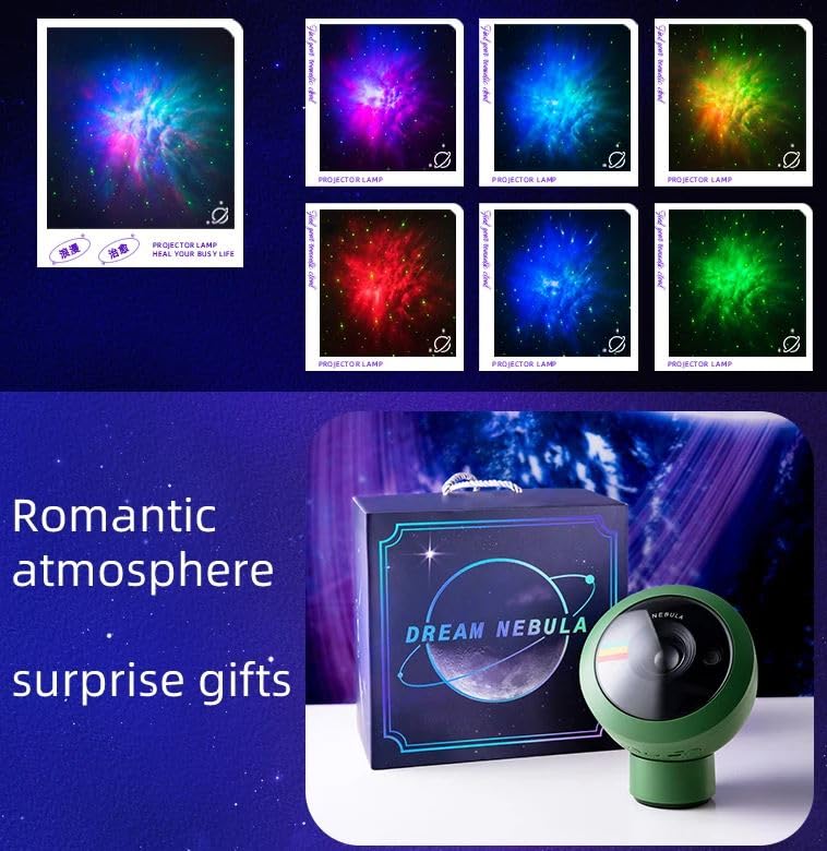 Furret Galaxy Star Projector Night Light with Remote LED Starry Sky Projection Aurora Bedside Lamp for Bedroom - Image 4