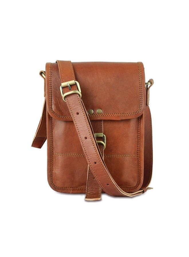 ZXC Genuine Leather Antique Sling Crossbody Bag For Unisex Size-9x11 Inches - Image 1