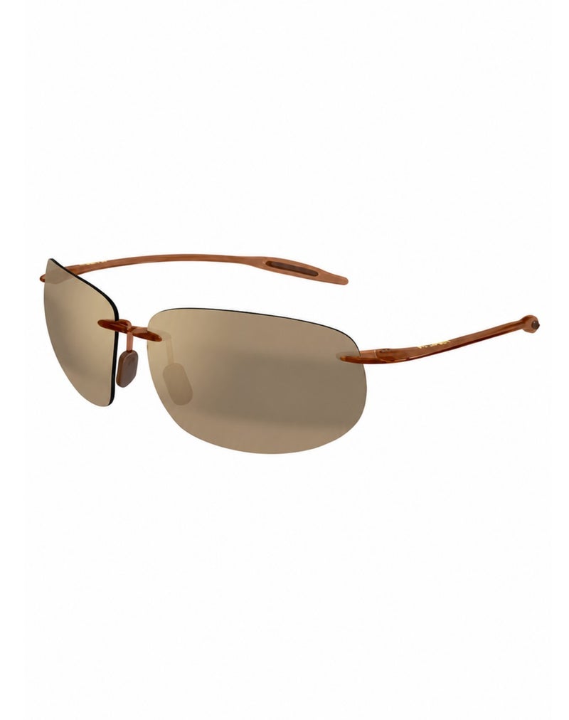 ماوي جيم نظارات شمسية رجالية Maui Jim Breakwall (طراز H422-26 / MJ0422S-002 64) بعدسات مستقطبة وتصميم بدون إطار؛ تتميز بعدسات MauiPure بلون HCL Bronze وإطار بلون Rootbeer، مقاس 64 مم؛ نظارات أنيقة وخفيفة الوزن توفر حماية من الأشعة فوق البنفسجية. - Image 2
