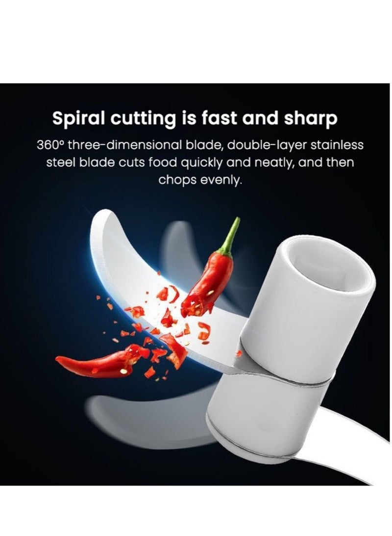 DARIYAH Garlic Chopper Manual Rotate Vegetable Cutter Slicer Fruit Crusher Kitchen Gadget Blenders Meat Grinder XQ-028B - Image 4