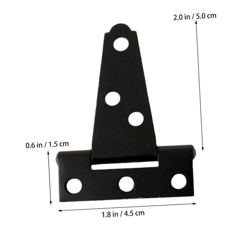 Heavy Duty Concealed Cabinet Door Hinges Black Carbon Steel 18 Pieces - Image 5