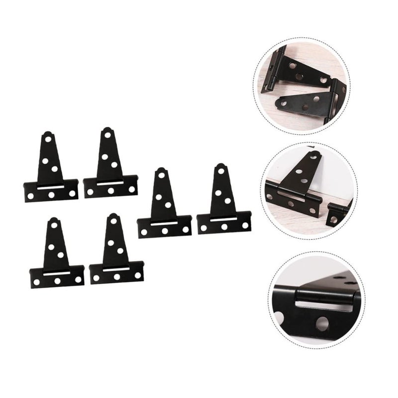 Heavy Duty Concealed Cabinet Door Hinges Black Carbon Steel 18 Pieces - Image 4