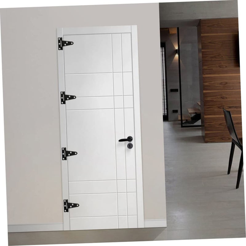 Heavy Duty Concealed Cabinet Door Hinges Black Carbon Steel 18 Pieces - Image 3