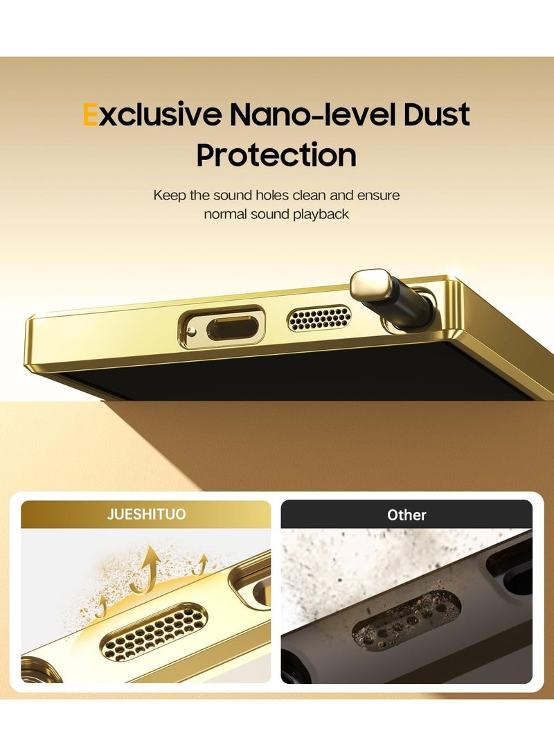 for Samsung Galaxy S24 Ultra Case for MagSafe (With Integrated Camera Protection) [TOP N56 Strong Magnets] Phone Case Samsung S24 Ultra 5G for Galaxy S24 Ultra Cover - Gold Titanium