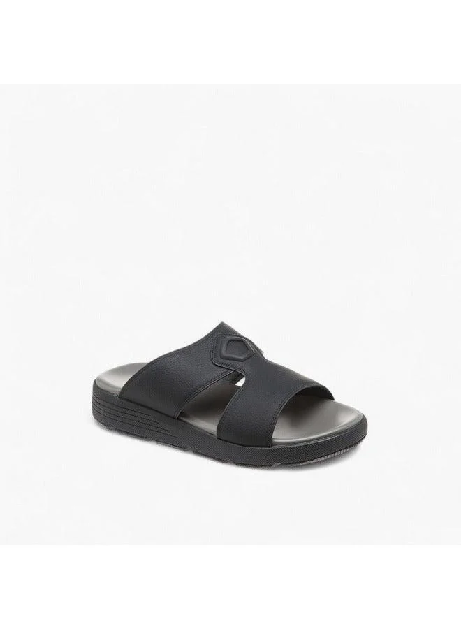 Men Textured Slip-On Comfort Sandals