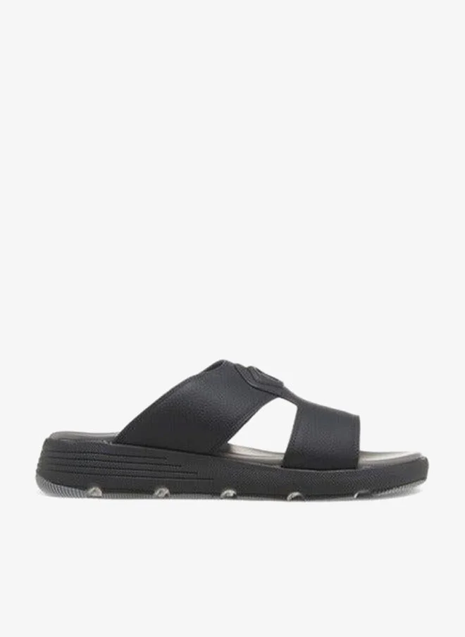 Le Confort BLACK Men Textured Slip-On Comfort Sandals for Men | Best Price UAE