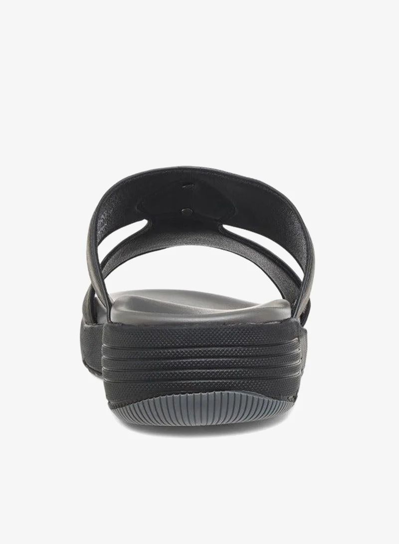 Le Confort BLACK Men Textured Slip-On Comfort Sandals for Men | Best Price UAE
