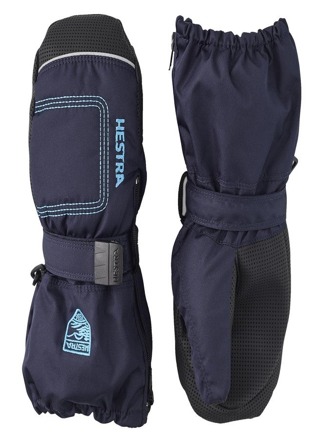 Hestra Mittens for Baby: Kids Zip Long Mitten with Primaloft Insulation, Dark Navy, 4 - Image 1