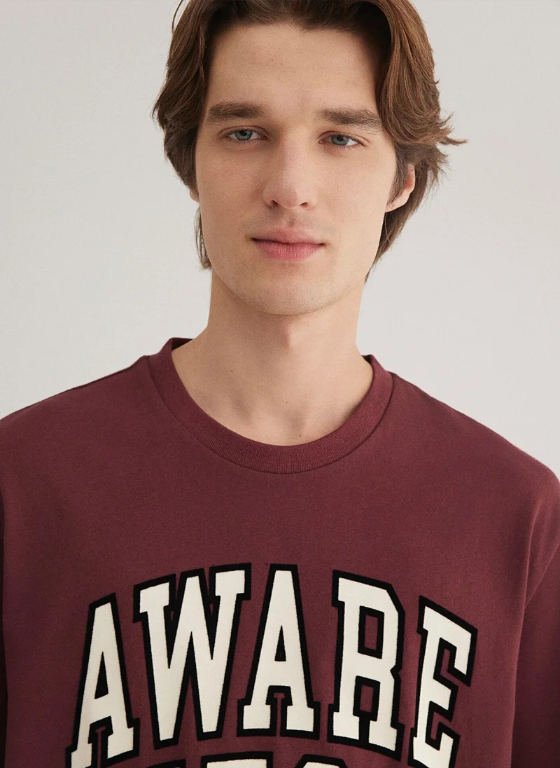 MAVI Awareness Printed Red T-Shirt