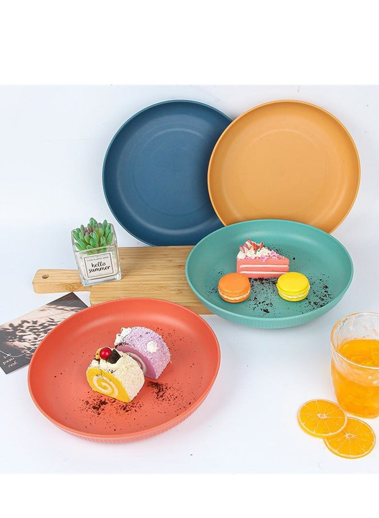 12 Pack Plastic Plates, 0.59 inch Unbreakable Reusable Snack plate | Fruit plate | Spike bone plate for Camping & Kitchen & Party  - Image 2