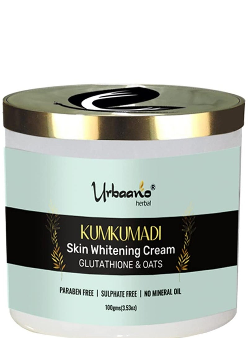 Urbaano Herbal Skin Brightening Kumkumadi Face Cream with Glutathione Oats A Hydrating Glowing Replenishing - Image 1