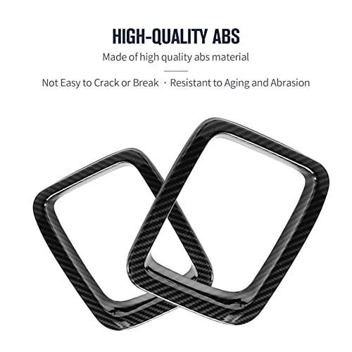 JeCar Grille Inserts ABS Front Grill Cover Exterior Accessories for Jeep Compass MP 2017-2020, Carbon Fiber Finish - Image 2