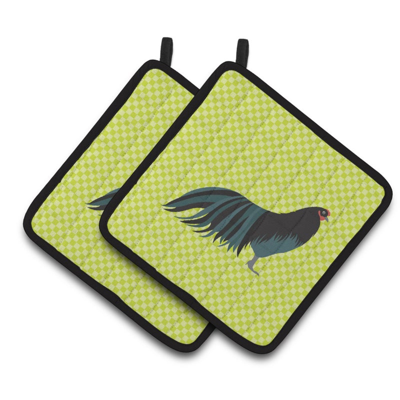 Caroline's Treasures ""Caroline's Treasures Sumatra Chicken Green Decorated Pot Holder  7.5"""" x 7.5"""""" 