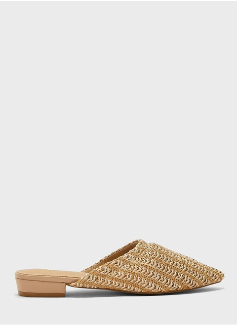 Raffia Slip Ons