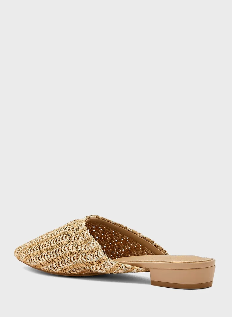 ELLA Raffia Slip Ons