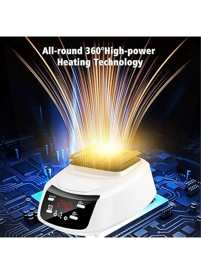 بيوينتي مجفف ملابس كهربائي قابل للطي بقدرة 1500 واط مع جهاز تحكم عن بعد بسعة كبيرة للمنزل والشقق والسكن والسفر - Image 3