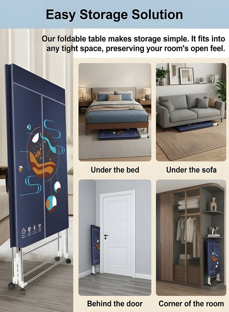 Beauenty Portable Dryer, Foldable 1500W Electric Clothes Dryer, Clothes Drying Rack with Remote Control, Large Capacity Portable Laundry Drying Wardrobe for Home, Apartments, Dormitory, Travel - Image 5