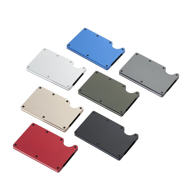 حامل بطاقات أعمال من الألومنيوم وألياف الكربون مع حماية RFID - Image 4