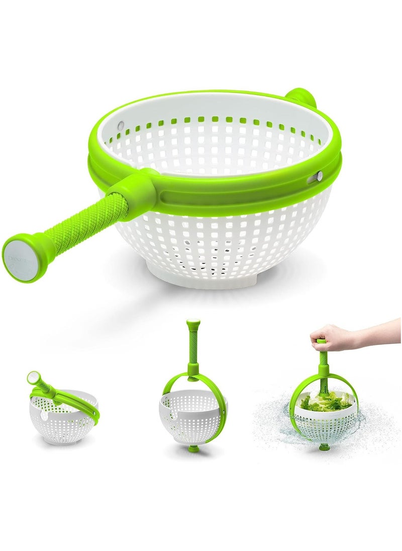 ONE Spinning Colander Multi Use Collapsible Vegetable Spinner with Handle Non-Scratch