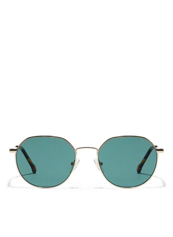 30Sundays WANDERLUST Men Green Sunglasses - Frame Material: Metal - Lens Color: Green- Frame Color: Japanese Gold - Full Rim