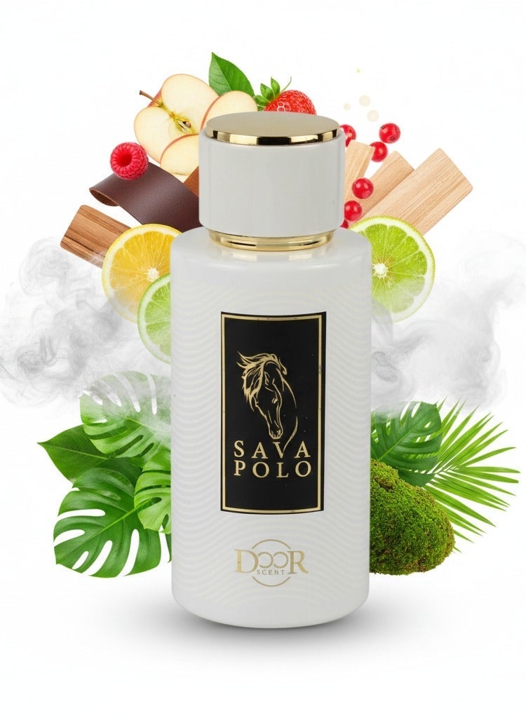 Doorscent Sava Polo Eau de Parfum 100ml Unisex Fruity Woody Perfume for Men and Women - Image 2