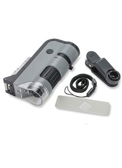 Carson Carson MicroFlip 100x-250x LED and UV Lighted Pocket Microscope with Flip Down Slide Base and Smartphone Digiscoping Clip (MP-250)  - Image 5