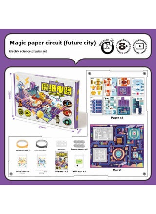 KoA Duck Magic Paper Circuit Magic Luminous Electronic Greeting Card DIY Science Experiment Material Bag Toy Will Vibrate-Colour:Magic Paper Circuit (future City)-upgraded Version - pzsku/ZB6F1793548A6ECC521B5Z/45/1745423108/e0f56ba7-815c-4ac2-abb3-426b4f64ed28